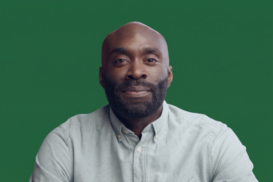 Green-screen David source image